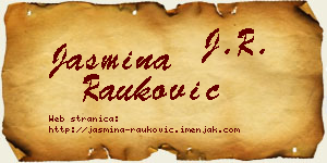 Jasmina Rauković vizit kartica